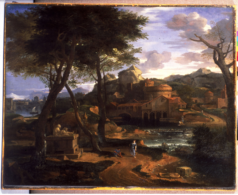 Millet 'Classical Landscape with a City by a River'