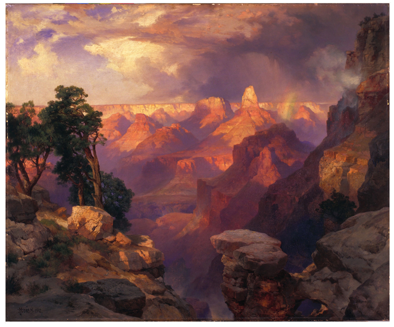Thomas Moran Grand Canyon with Rainbow, 1912 - Final AssemblyALT