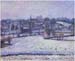Camille Jacob Pissarro, Snow Scene at Eragny (View of Bazincourt)